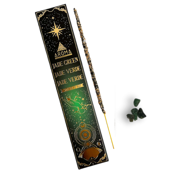 AROMA - Incienso crystal Jade verde