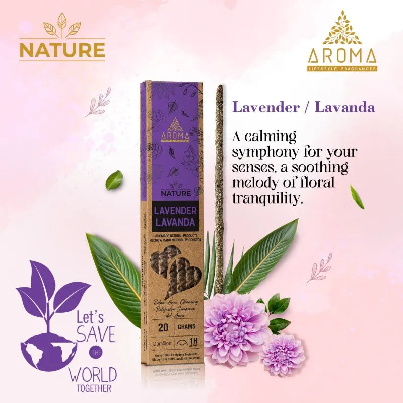 AROMA - Incienso Orgánico Nature lavanda