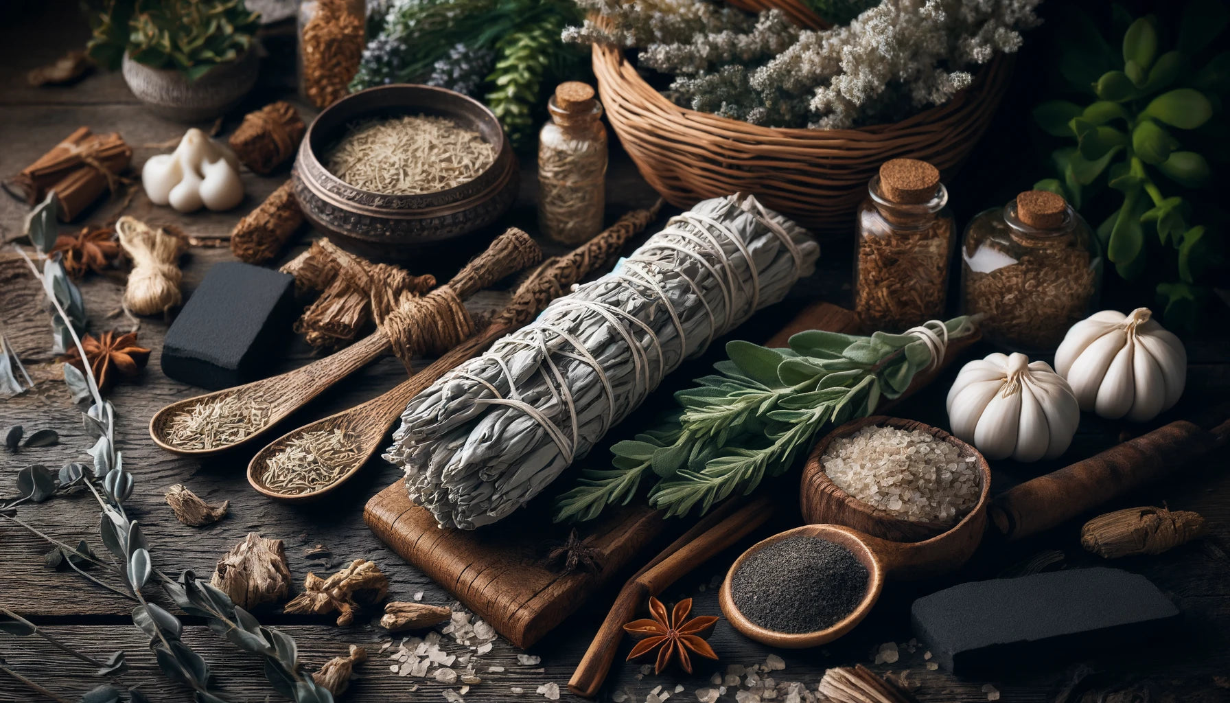 Sahumerios naturales de salvia blanca para quemar atadillos inciensos resinas samayzen